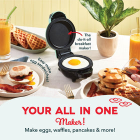 Dash MultiMaker Mini System six interchangeable plates for waffles and more