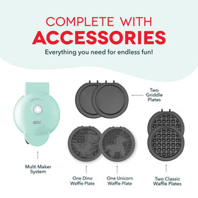 Dash MultiMaker Mini System ready for compact kitchen use and storage