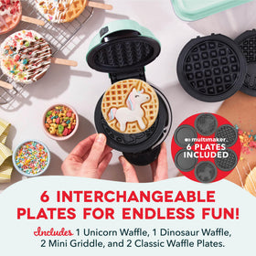 Dash MultiMaker Mini System removable griddle plates simplify swapping recipes