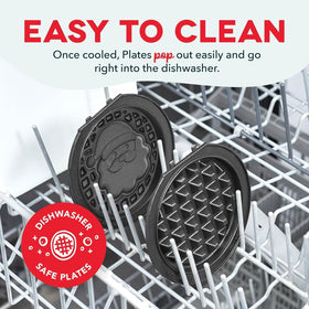 Nonstick surface promotes easy release and fast cleanup