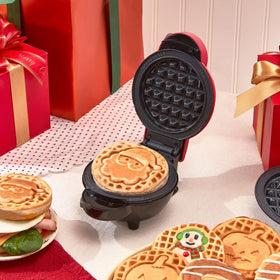 Waffle plates in action deliver crisp mini waffles with DASH Multimaker
