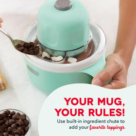 The Dash My Mug quick-freeze bowl speeds dessert prep
