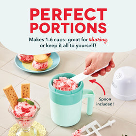 Dash My Pint fits in dorm room kitchens for convenient, small-scale desserts.