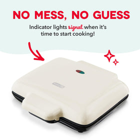 DASH No-Drip Waffle Maker secure, non-slip feet