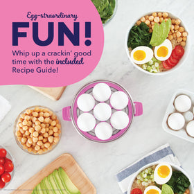 Dash PEEPS egg cooker compact countertop design fits any kitchen