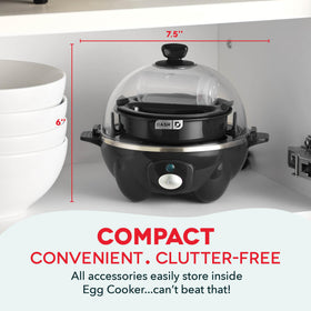 DASH Rapid Egg Cooker omelet bowl for fast, customizable omelets