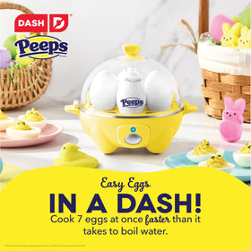 DASH Rapid Egg Cooker poacher tray ready for two perfectly poached eggs
