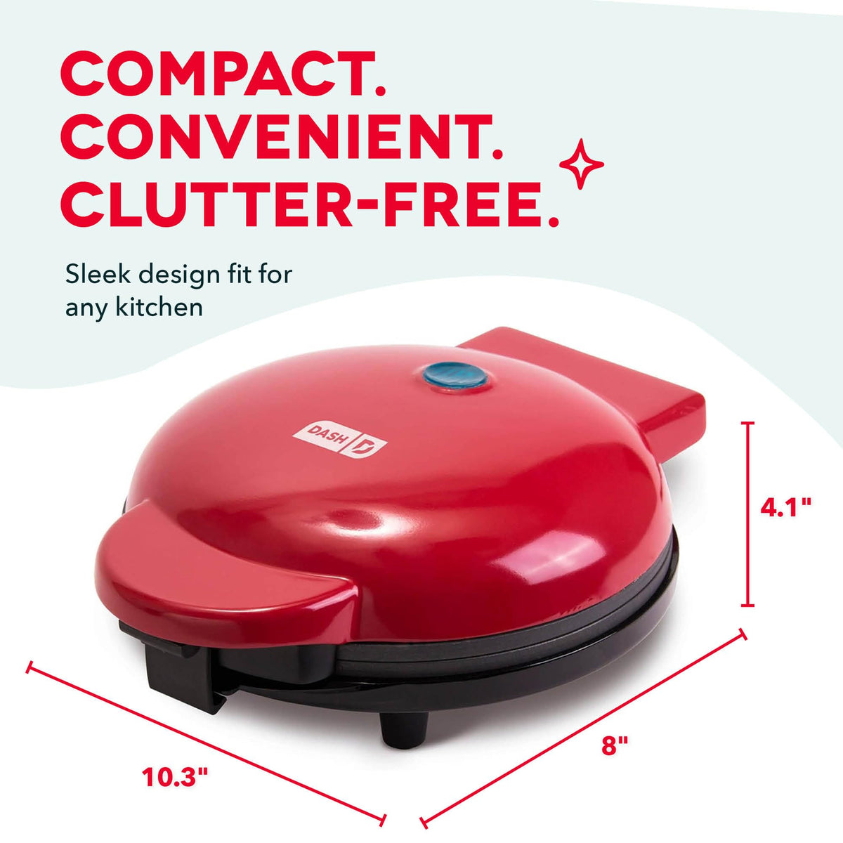 DASH Round Express Electric dorm room kitchen-friendly compact appliance.