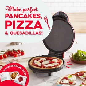 DASH Round Express Electric nonstick surface for easy food release.