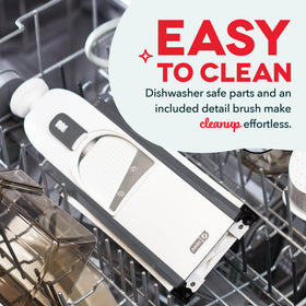 Dash Safe Slice Mandoline dishwasher safe parts simplify cleanup after prep