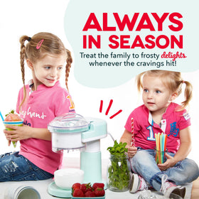 The DASH Shaved Ice Maker disassembles quickly for easy cleaning.