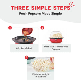 Measuring cup included with Dash SmartStore for precise kernel portions