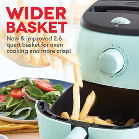 DASH Tasti-Crisp Air Fryer even heating surface promotes consistent bites.