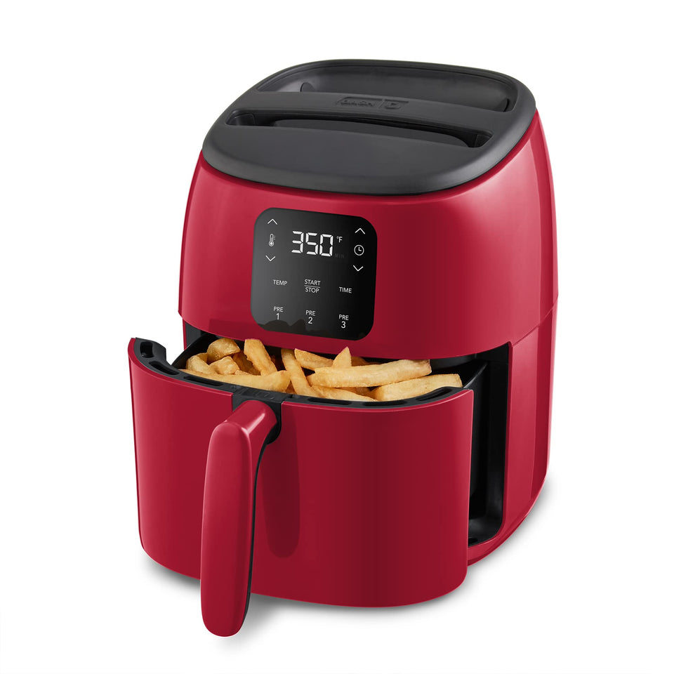 Dash Tasti-Crisp on a compact countertop ready for quick, crispy results