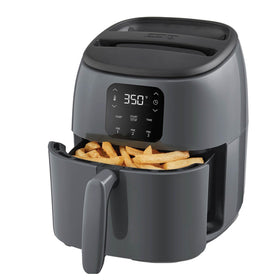 Dash Tasti-Crisp front view shows a compact air fryer for small kitchens.