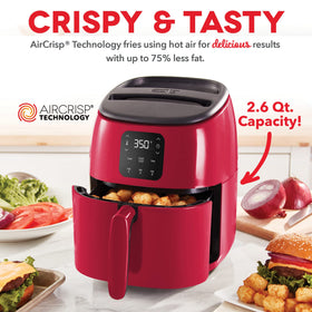 Dash Tasti-Crisp digital display panel with precise temp and timer
