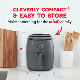 Dash Tasti-Crisp 2.6-quart capacity fits small kitchens and busy families.
