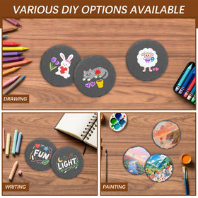 DASSNANE heat-resistant coasters with EVA base protectors