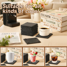 DASSNANE slate coaster suitable for home, office, or kitchen use.