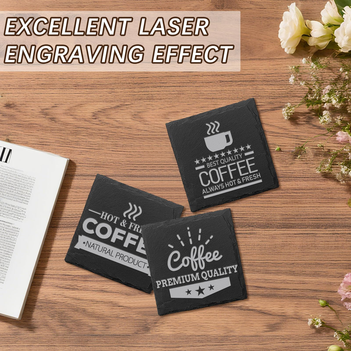 DASSNANE slate coaster-home-decor complements modern interiors.