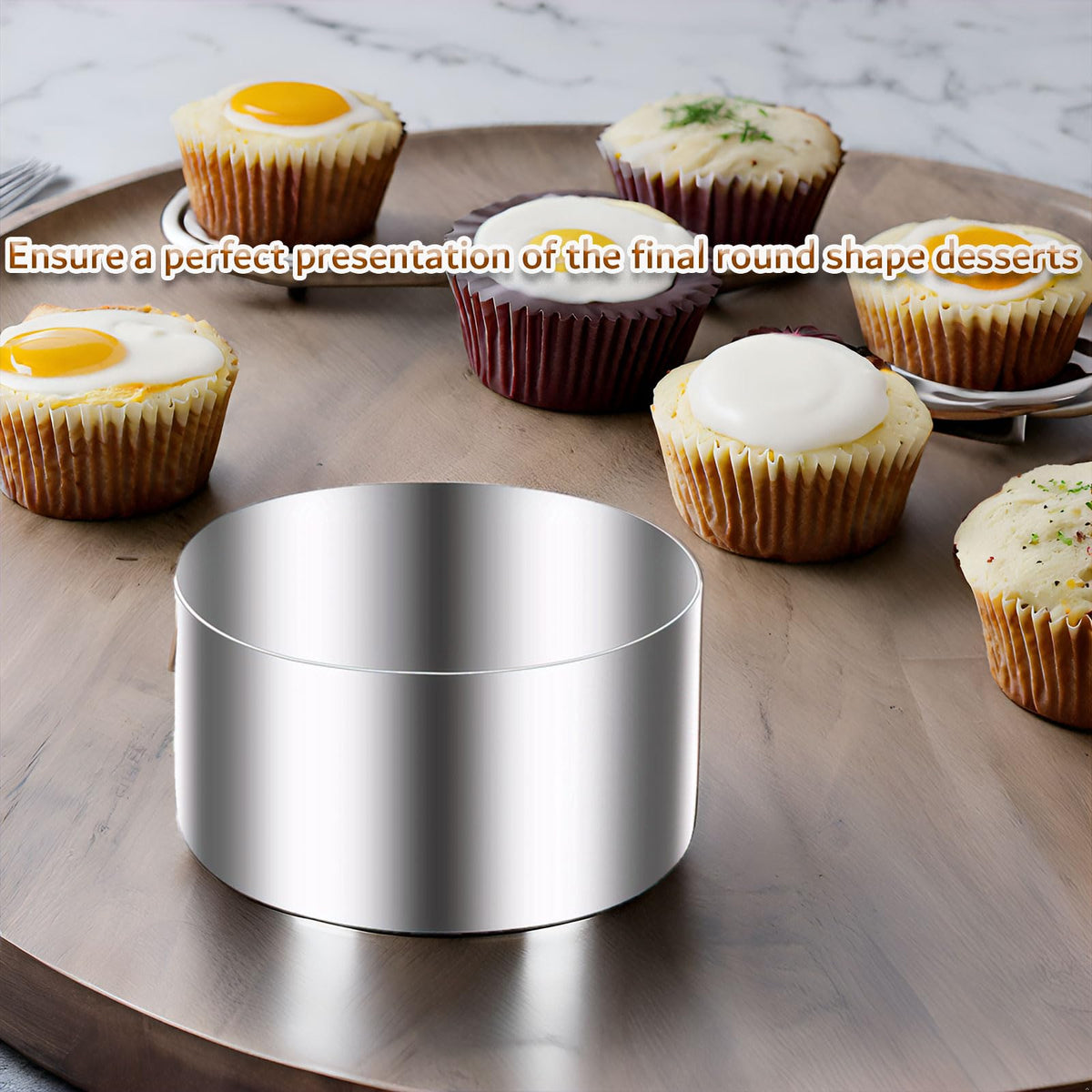 Datanya cake ring mold 4-inch plating-ready for elegant presentations.