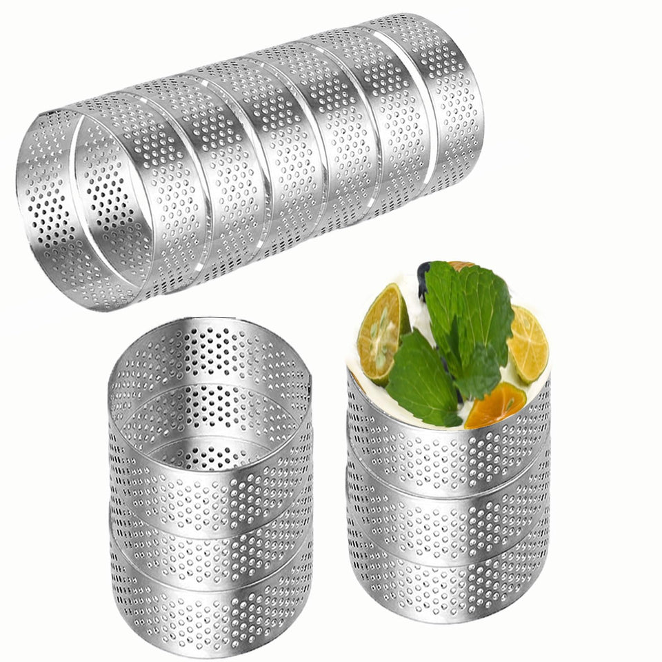 DATANYA tart ring 5 cm side view for even browning and clean edges.