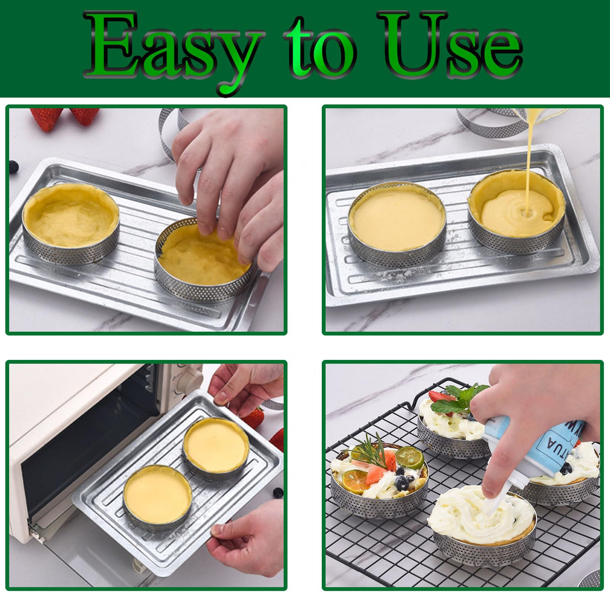 DATANYA tart ring mousse dessert creation highlights clean edges and even set.