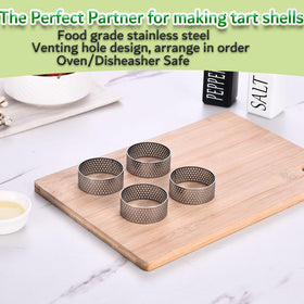 DATANYA tart shell assembly using rings for consistent portioning and visuals.