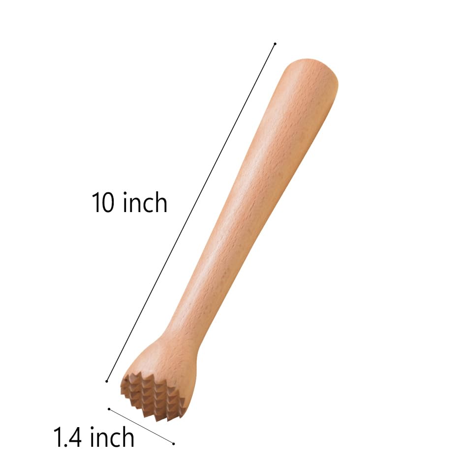 Datsto natural material muddler with no metal or plastic.