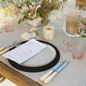 Datyiiha 14-inch round placemats suit standard dining tables and events.