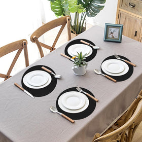 Datyiiha stain-resistant placemats keep tables neat during meals.