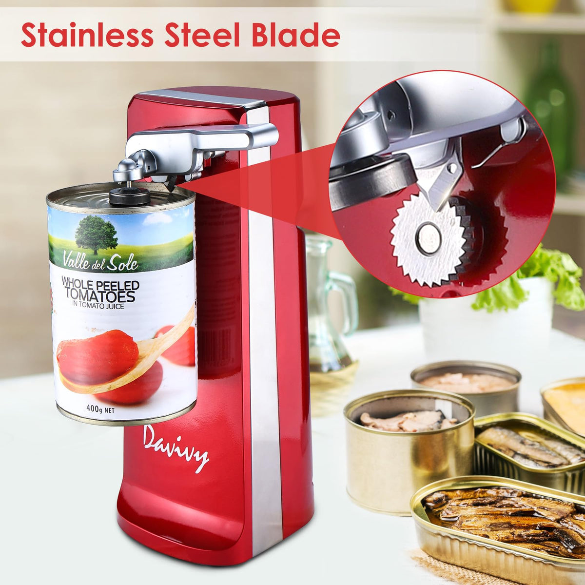 Davivy knife-sharpener highlights extra kitchen functionality