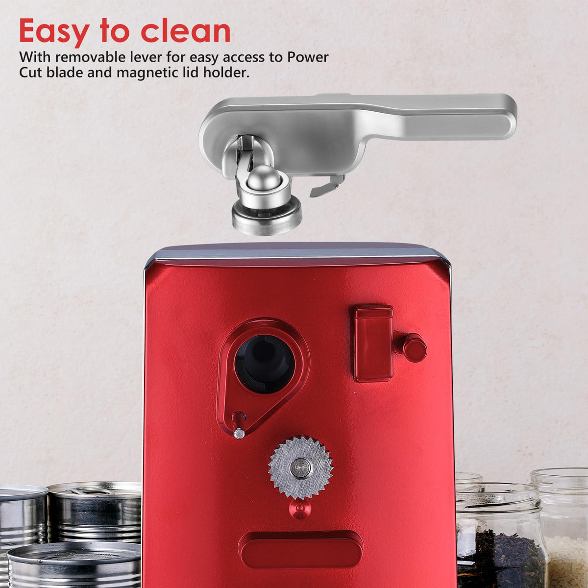 Davivy removable-cutter indicates easy cleaning and maintenance