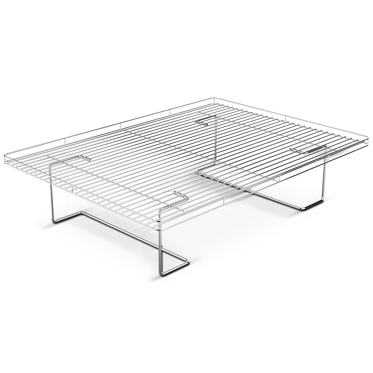 DavyDoos Crispmaster 4-inch elevated rack shows 360° airflow for crisp results.