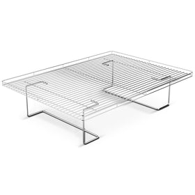 DavyDoos Crispmaster 4-inch elevated rack shows 360° airflow for crisp results.