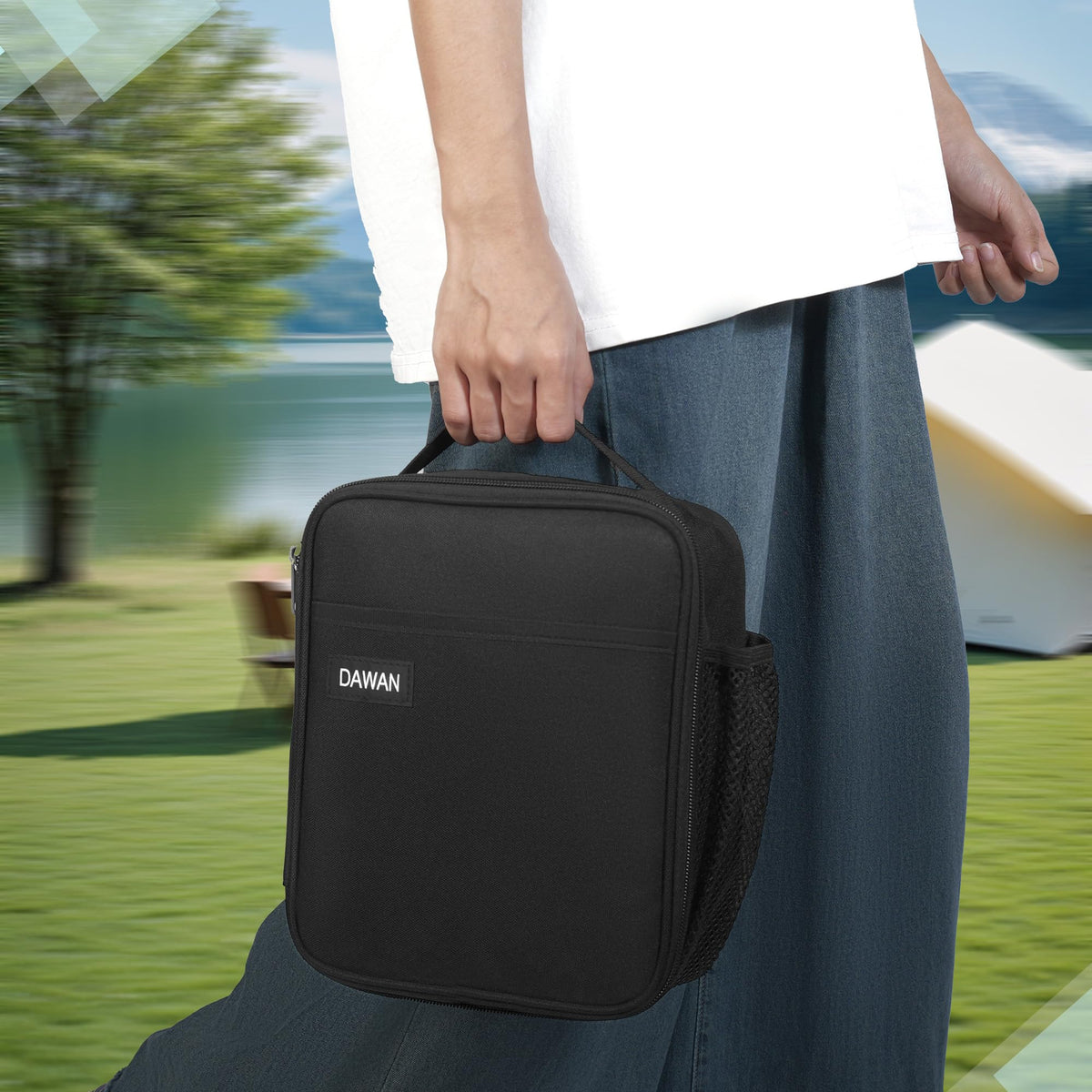 DAWAN bag with clip-on handle suitable for various carriers