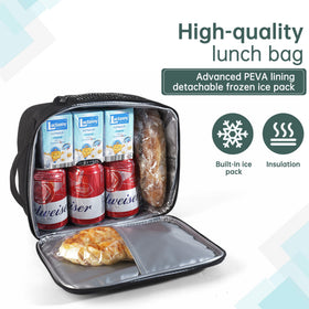DAWAN insulated cooler tote in black with versatile carry handle