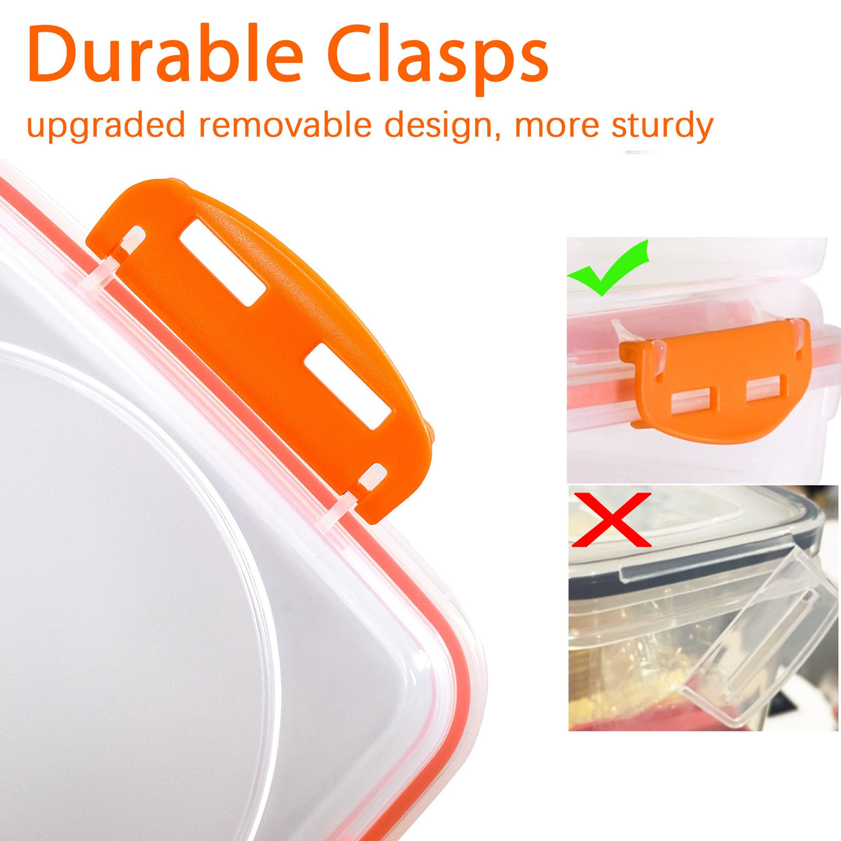 DAYA FASHION dishwasher-safe containers clean easily on the top rack