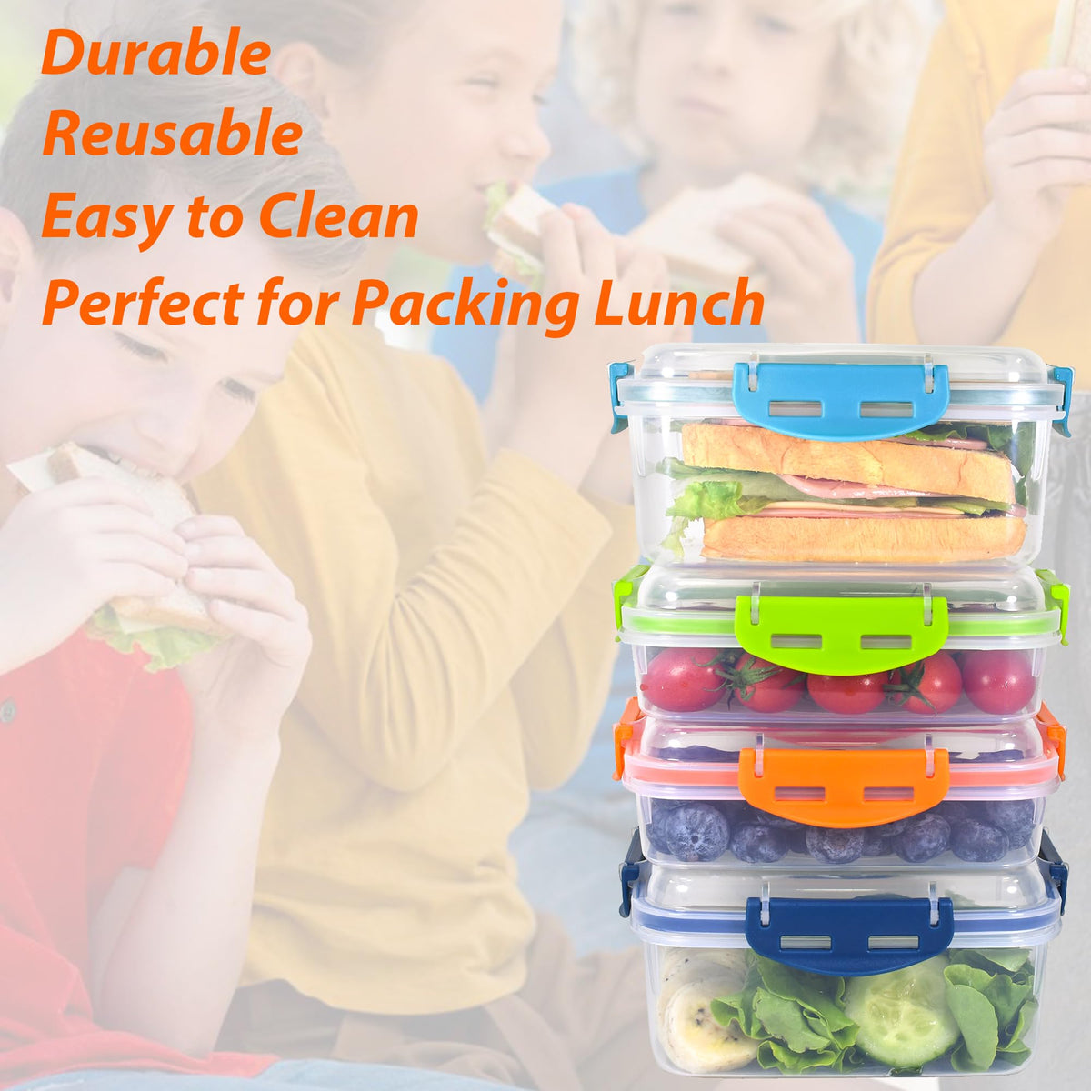 DAYA FASHION stackable containers save kitchen and bag space