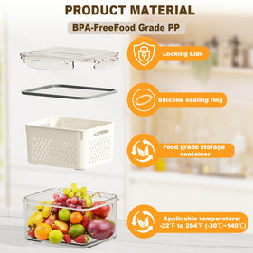 Dayacoco BPA-free PP material ensures safe storage for dairy and produce
