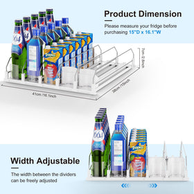 Side profile of Dayacoco organizer highlighting adjustable width.