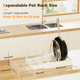 Dayacoco pot lid holder securely holds lids for easy access.
