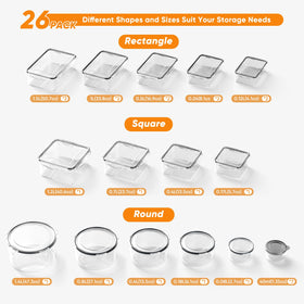 Dayacoco stackable containers demonstrating space-saving kitchen organization