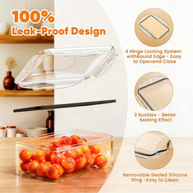 Dayacoco transparent plastic bowls show contents at a glance