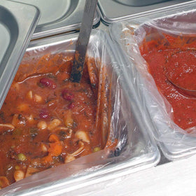 DayMark Steam Pan Liner used in microwave for easy reheating without mess