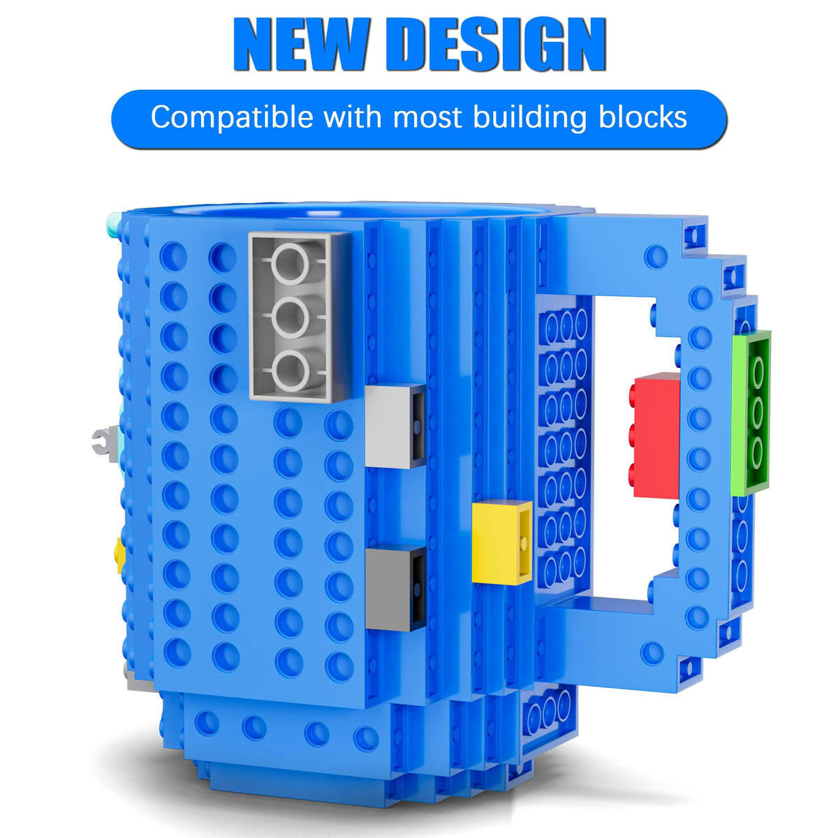 DAYMOO Build-on Brick Mug doubles as desk decor and storage.