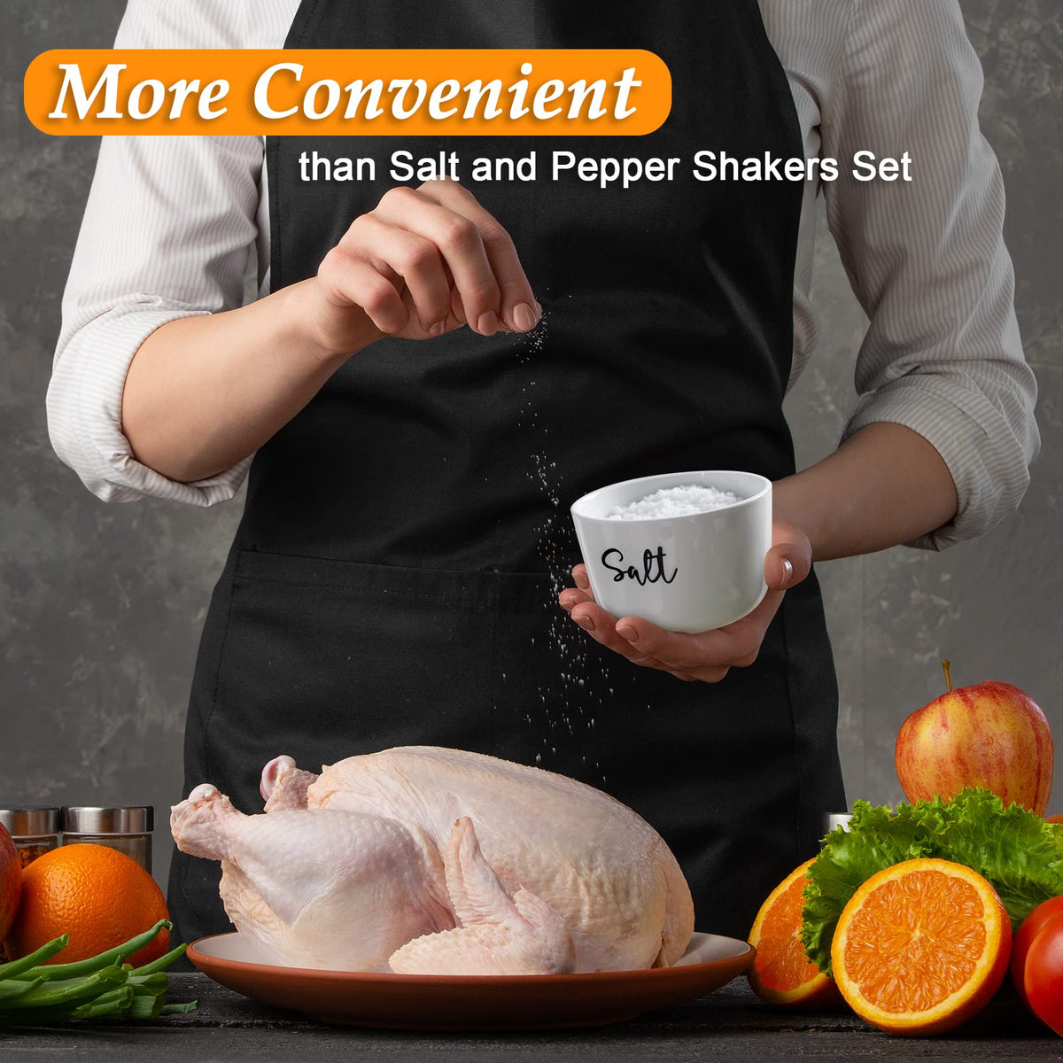 DAYYET bowls with a wide opening for quick pinch-salt access during cooking