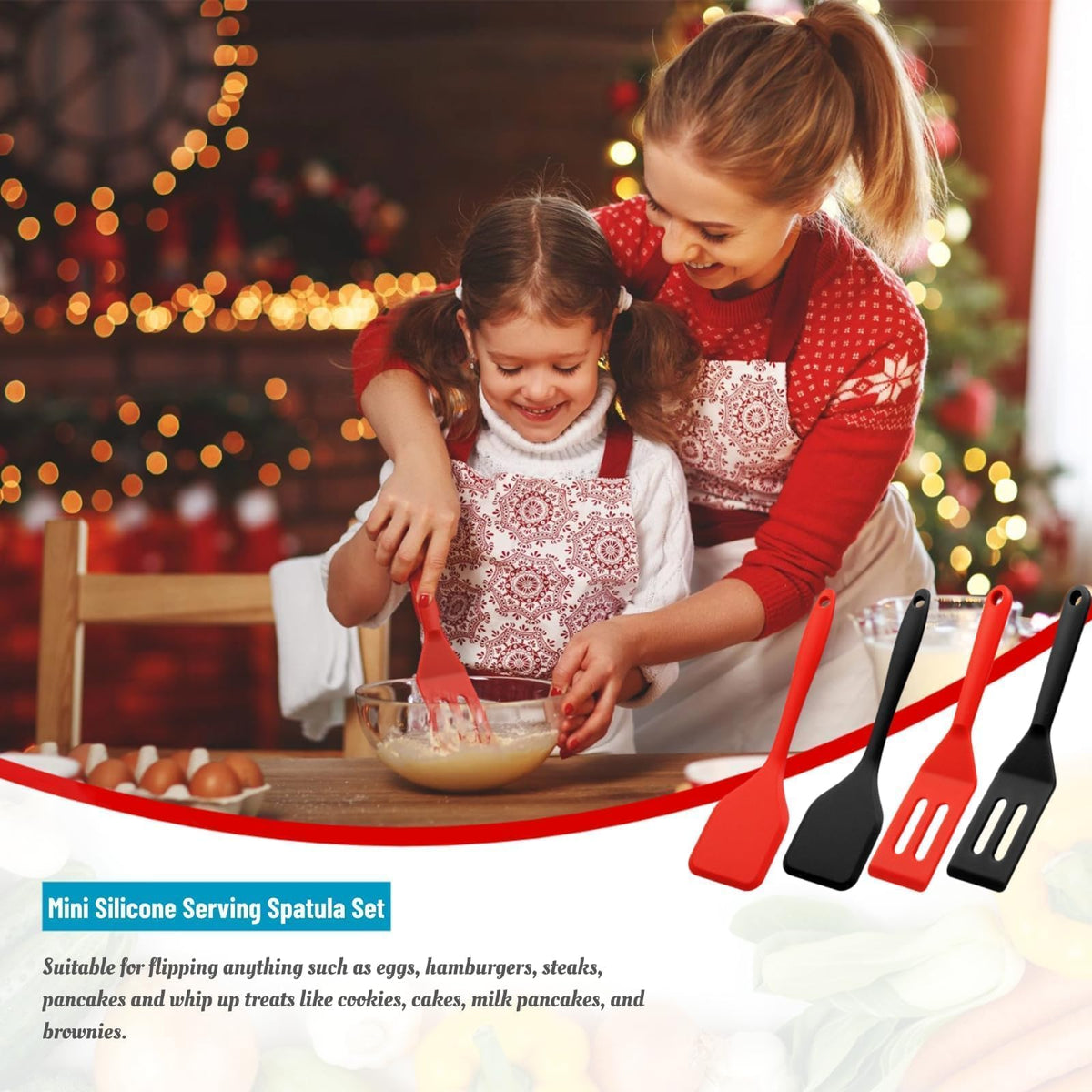 Dazzhues brownie spatula red provides delicate edge turning and serving.