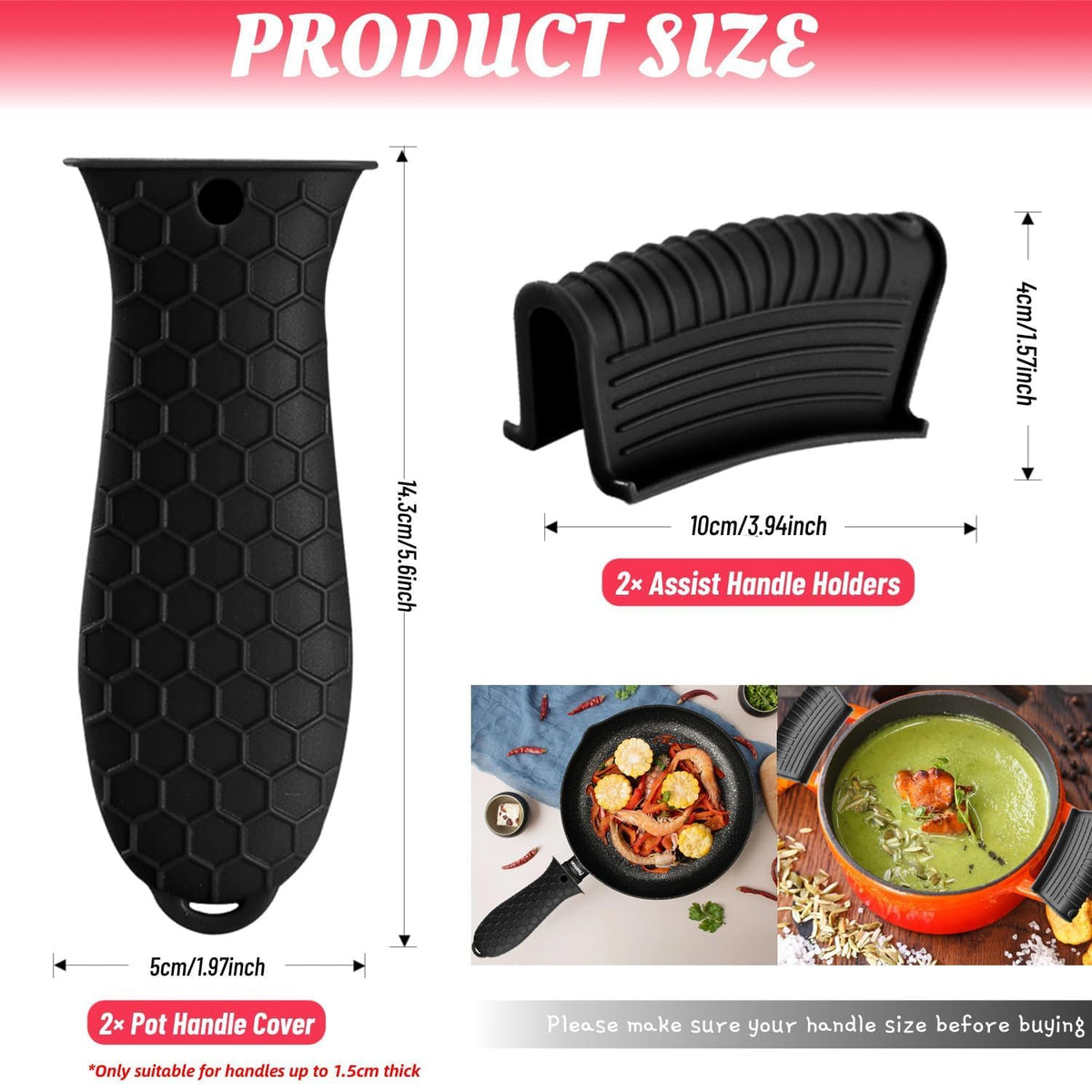 Dazzhues silicone assist handle grip offers a secure, comfortable hold