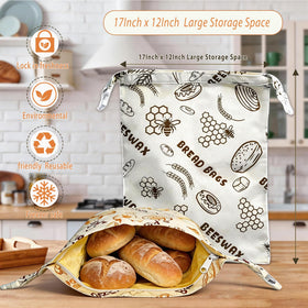 DBZ beeswax bread bag crust-preserve showcases crusty loaves with balanced moisture.